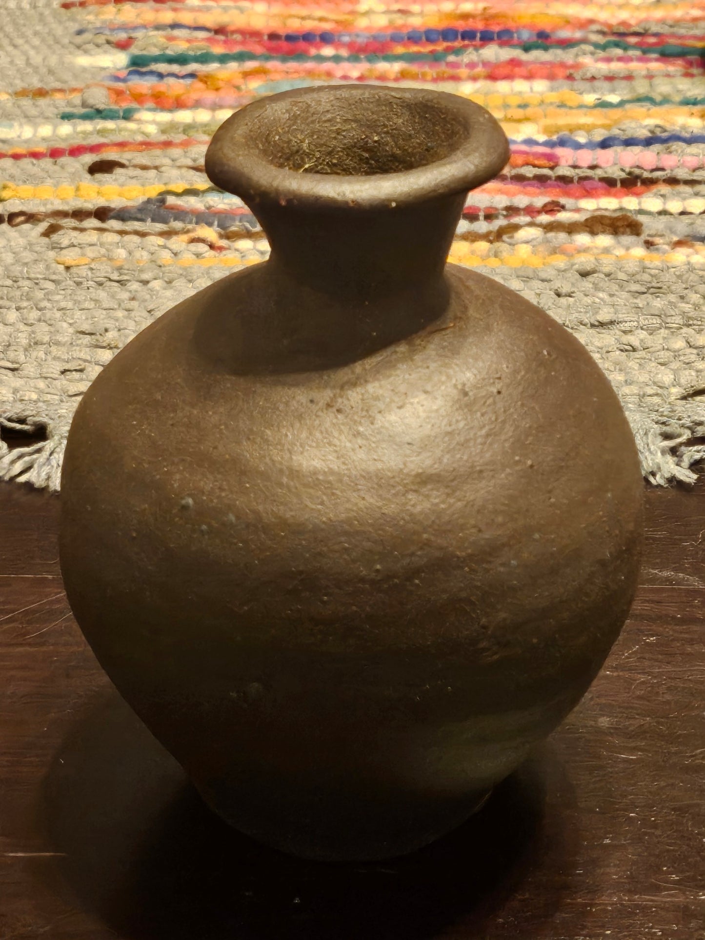 Hand-Crafted Stoneware Vase