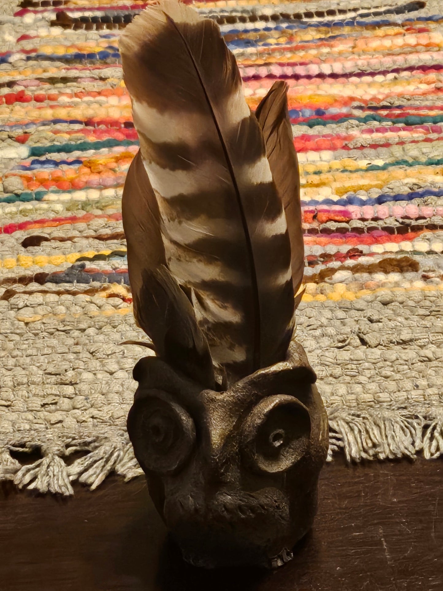 Cherokee Inspired Owl Feather Keeper