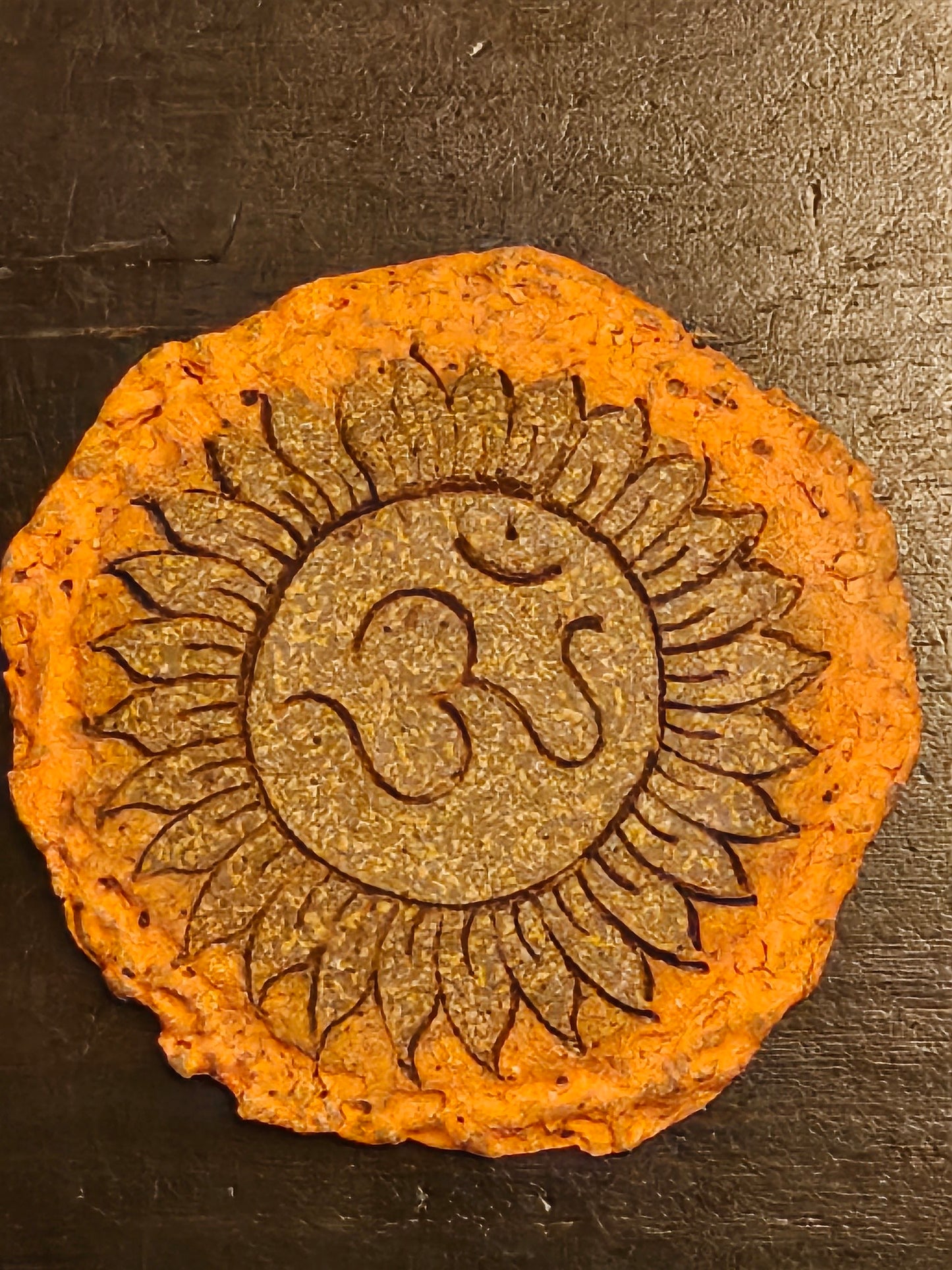 Stoneware Wall-Hanging Medallion